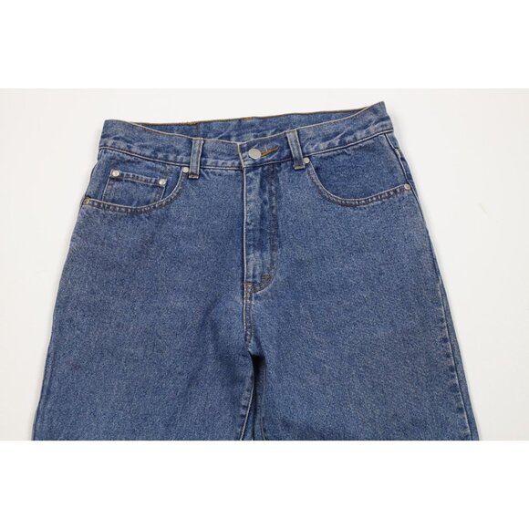 Vintage 90s Streetwear Mens 30x30 Distressed Flared Bell Bottoms Denim Jeans - Picture 2 of 14